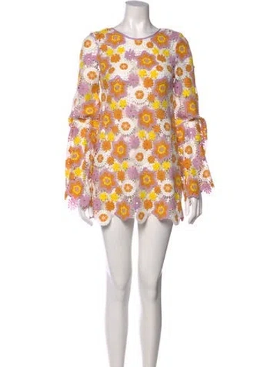 Pre-owned Majorelle Floral Print Mini Dress In Multi