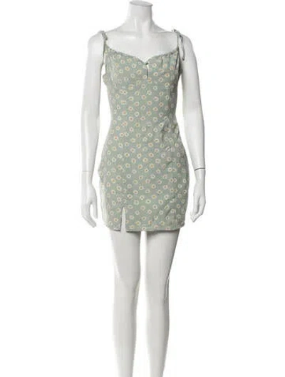Pre-owned Majorelle Floral Print Mini Dress In Multicolor