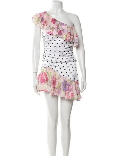 Pre-owned Majorelle Floral Print Skirt Suit In Neutral