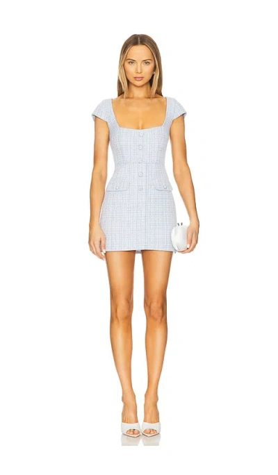 Majorelle Gael Mini Dress In Baby Blue