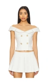 Majorelle Genevieve Top In White