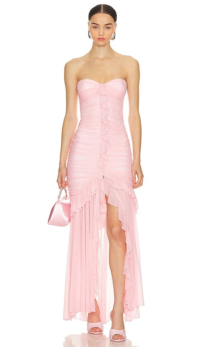 Majorelle Giules Gown In Light Pink