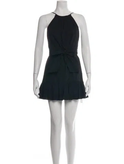 Pre-owned Majorelle Halterneck Mini Dress In Black