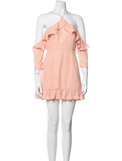Pre-owned Majorelle Halterneck Mini Dress In Multi