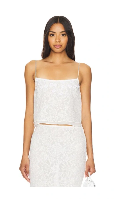 Majorelle Heather Tank In White