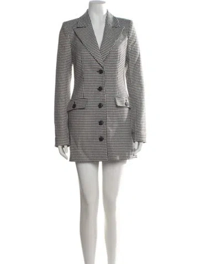 Pre-owned Majorelle Houndstooth Print Mini Dress In Multi