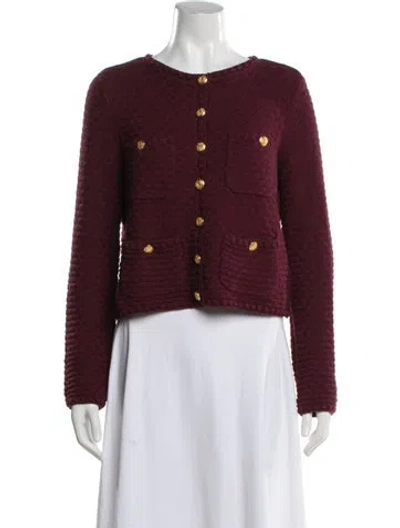 Pre-owned Majorelle Jacket In Burgundy
