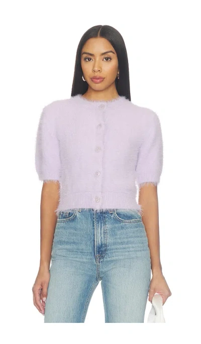 Majorelle Jimella Texture Cardigan In Purple