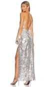 Majorelle Jovanna Embellished Gown In Silver