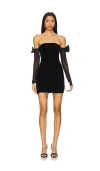 Majorelle Julia Mini Dress In Black