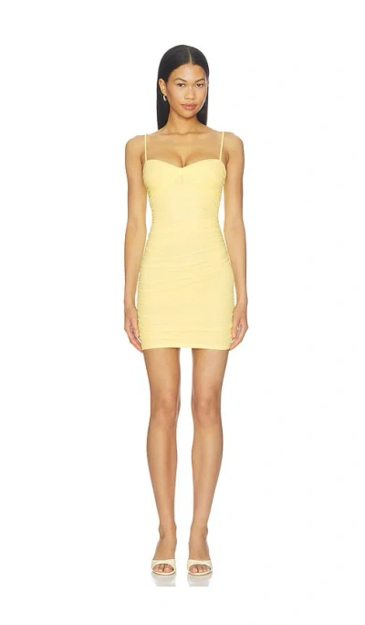 Majorelle Julie Mini Dress In 婴儿黄