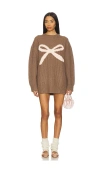 Majorelle Junia Sweater Dress In Brown
