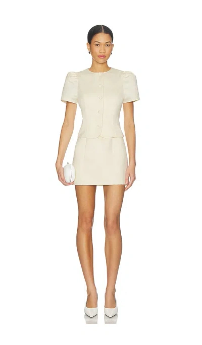 Majorelle Justina Mini Dress In White