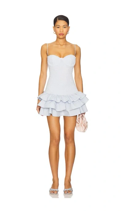 Majorelle Keegan Mini Dress In Blue