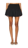 Majorelle Luana Mini Skirt In 黑色