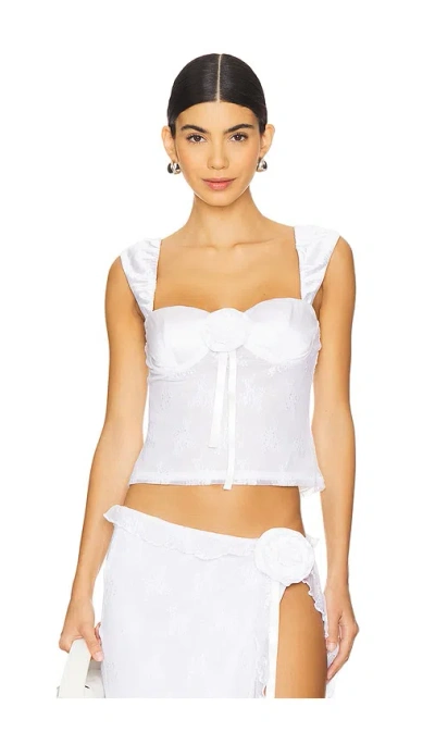 Majorelle Leonie Top In White