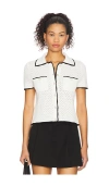Majorelle Lin Pointelle Top