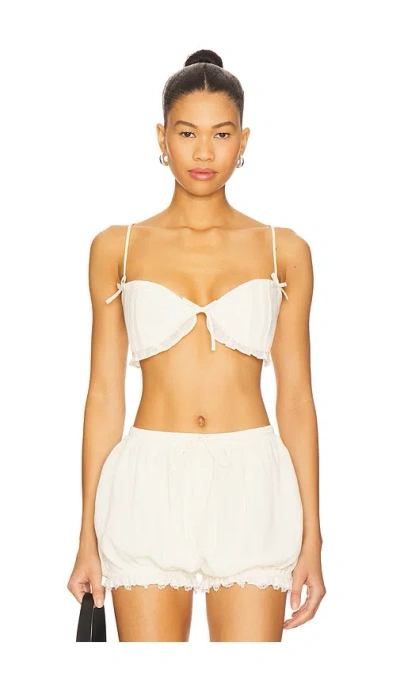 Majorelle Lindy Bra Top In White