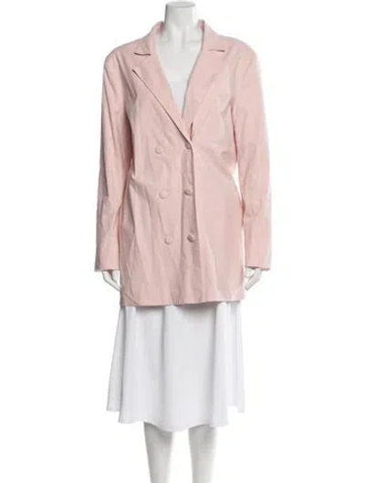 Pre-owned Majorelle Linen Blazer In Pink