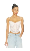 Majorelle Lorena Bustier Top In Pink