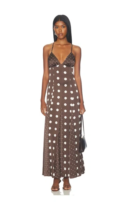 Majorelle Mabel Maxi Dress In Brown