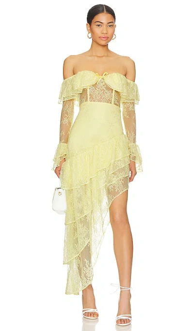 Majorelle Maddalena Gown In Yellow
