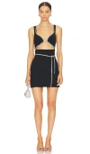 Majorelle Matteson Mini Dress In 黑色