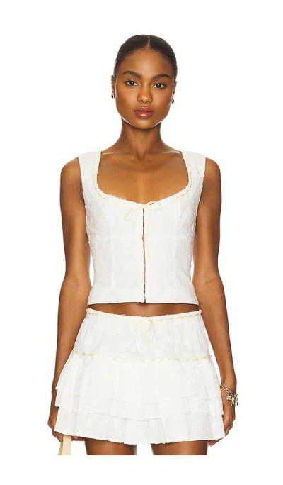 Majorelle Maura Top In White