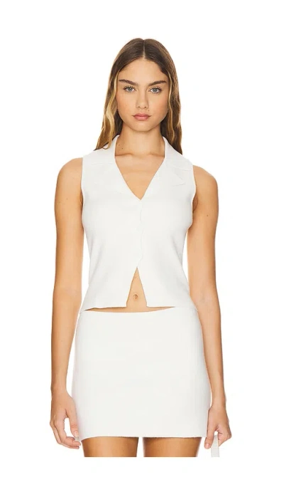 Majorelle Mielle Vest In White