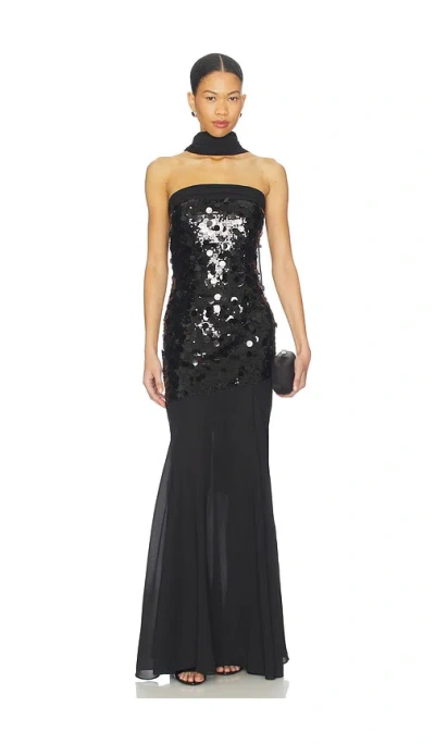 Majorelle Mills Gown In Black