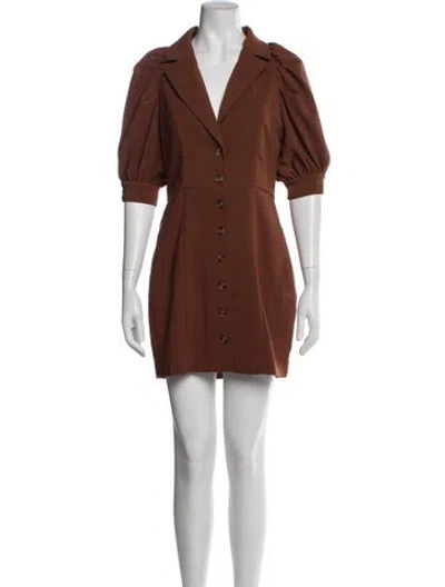 Pre-owned Majorelle Mini Dress In Brown