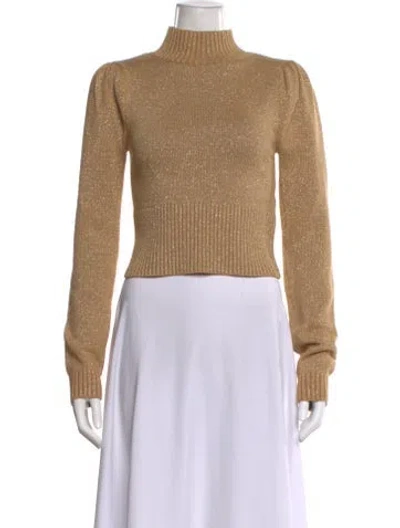 Pre-owned Majorelle Mock Neck Sweater In Neutral
