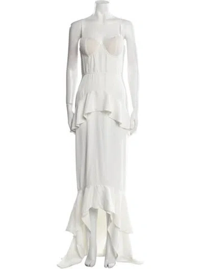 Pre-owned Majorelle Nylon Long Dress In White