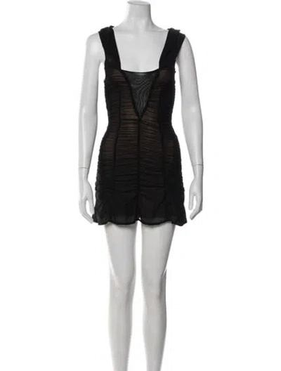 Pre-owned Majorelle Nylon Mini Dress
