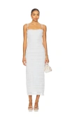 Majorelle Olivia Midi Dress In White