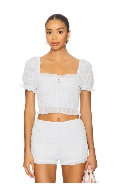 Majorelle Olivia Top In Yellow
