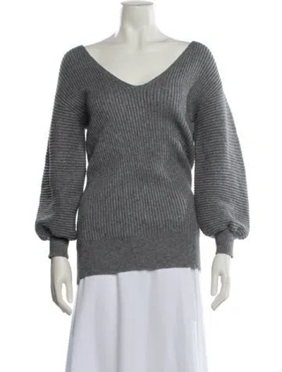 Pre-owned Majorelle One-shoulder Mini Dress In Gray