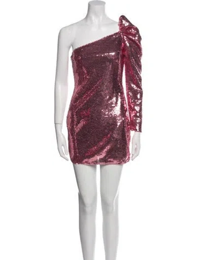 Pre-owned Majorelle One-shoulder Mini Dress In Multi