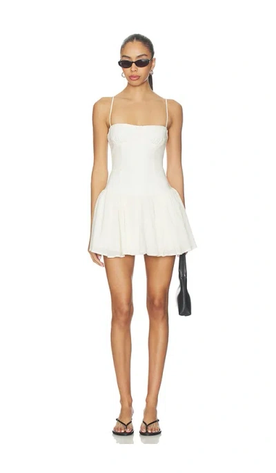 Majorelle Piera Linen Mini Dress In White