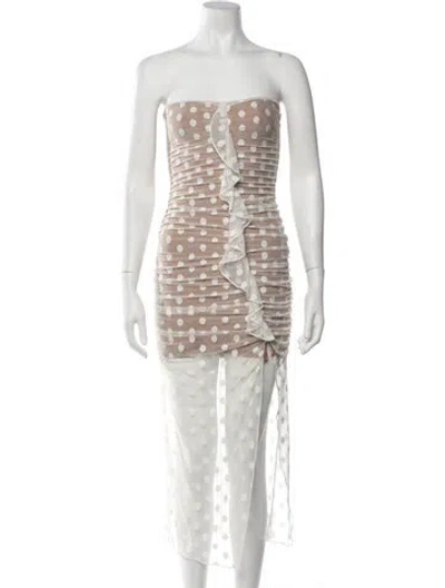 Pre-owned Majorelle Polka Dot Print Long Dress In Multicolor