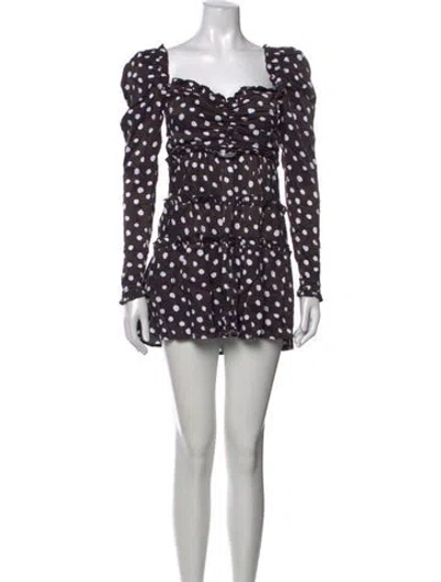 Pre-owned Majorelle Polka Dot Print Mini Dress In Multicolor