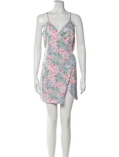 Pre-owned Majorelle Printed Mini Dress In Pink