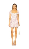 Majorelle Priscilla Mini Dress In Ivory,blush