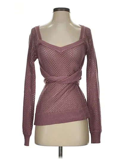 Pre-owned Majorelle Pullover Sweater In Burgundy