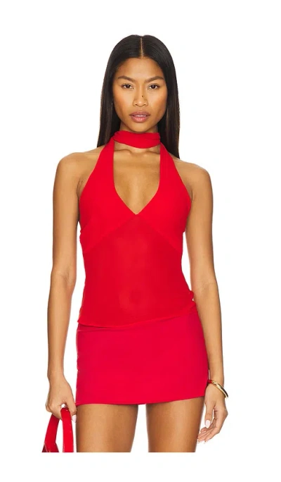 Majorelle Riviera Top In Red