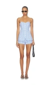Majorelle Roma Romper In Blue