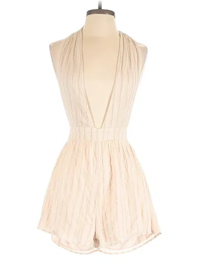 Pre-owned Majorelle Romper In Ivory