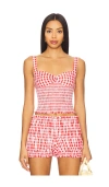 Majorelle Roxy Top In Pink