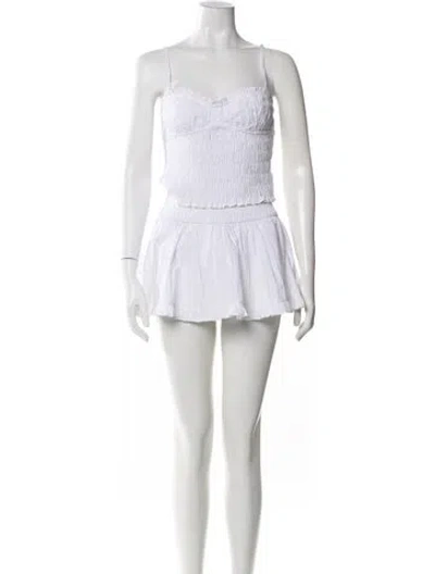 Pre-owned Majorelle Ruffle Embellishment Skirt Set W/ Tags In Neutral