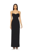 Majorelle Sadie Gown In Black